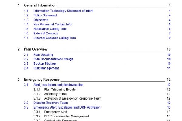 disaster recovery plan, disaster recovery, it disaster recovery, disaster recovery vorlage