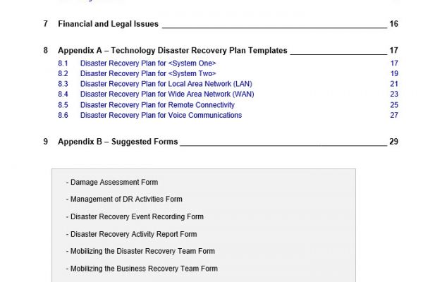 disaster recovery plan, disaster recovery, it disaster recovery, disaster recovery vorlage