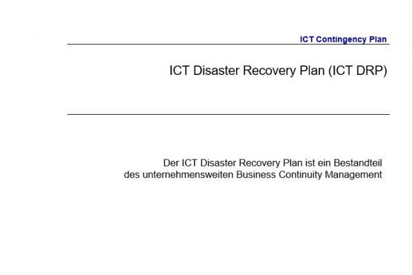 disaster recovery plan, disaster recovery, it disaster recovery, disaster recovery vorlage