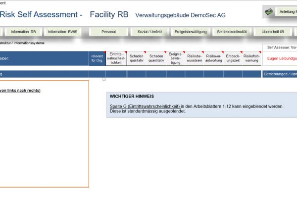 risikoanalyse, risikoanalyse vorlage, risikoanalyse tool